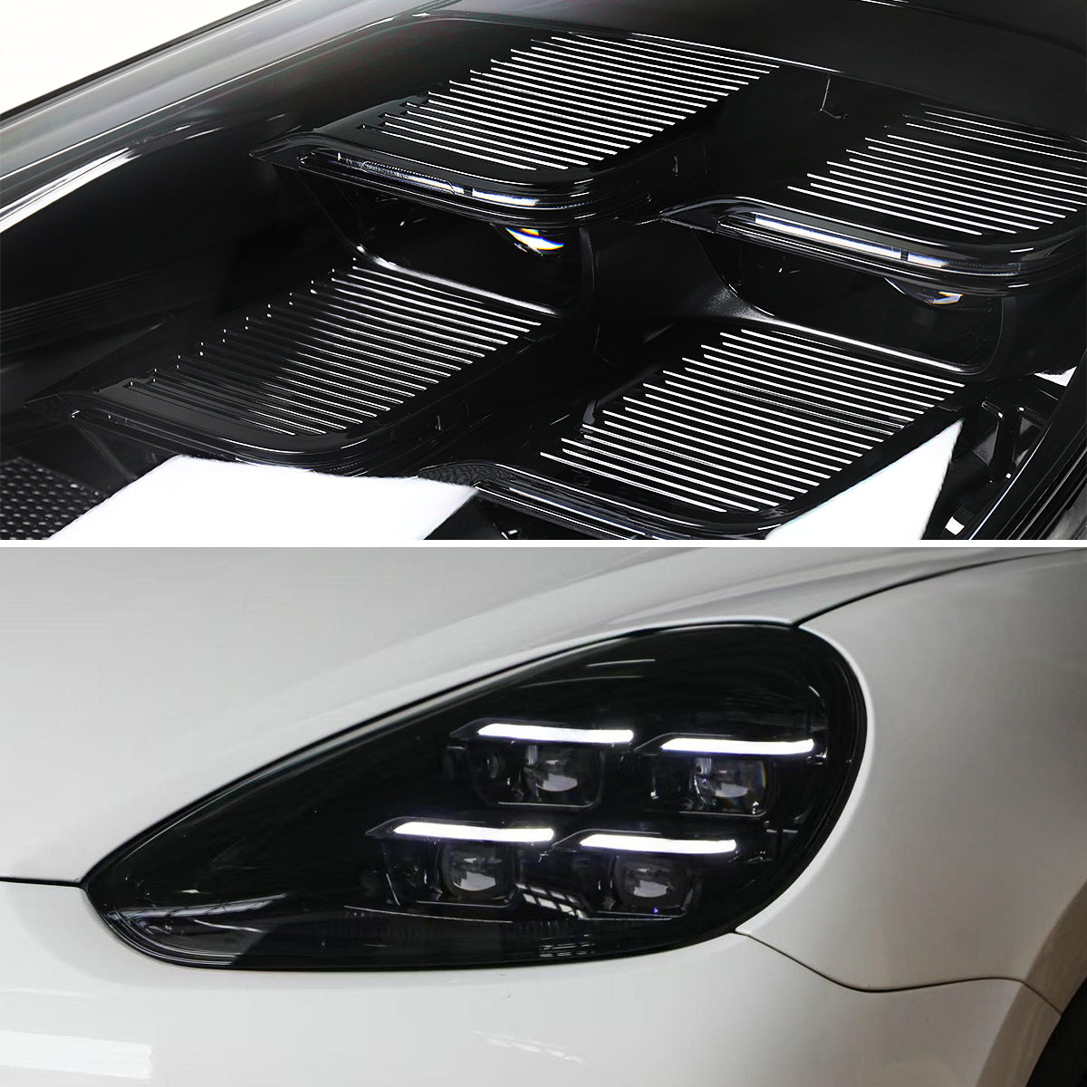 Spec-D 15-17 Porsche Cayenne 958 Matrix Style Headlights non-Dynamic