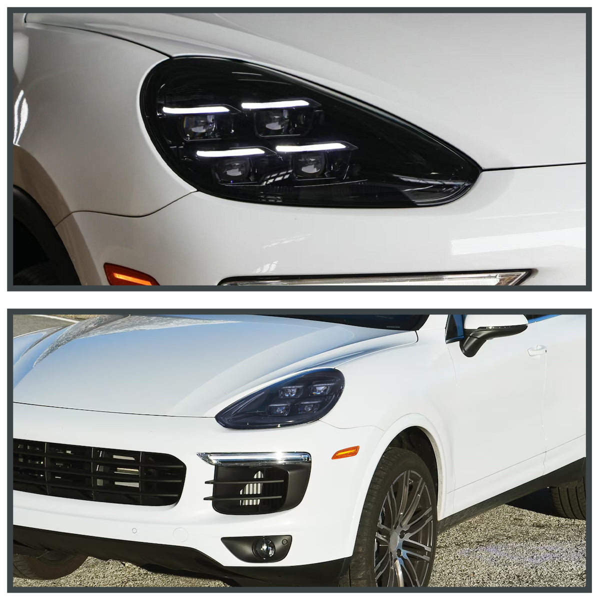Spec-D 15-17 Porsche Cayenne 958 Matrix Style Headlights non-Dynamic