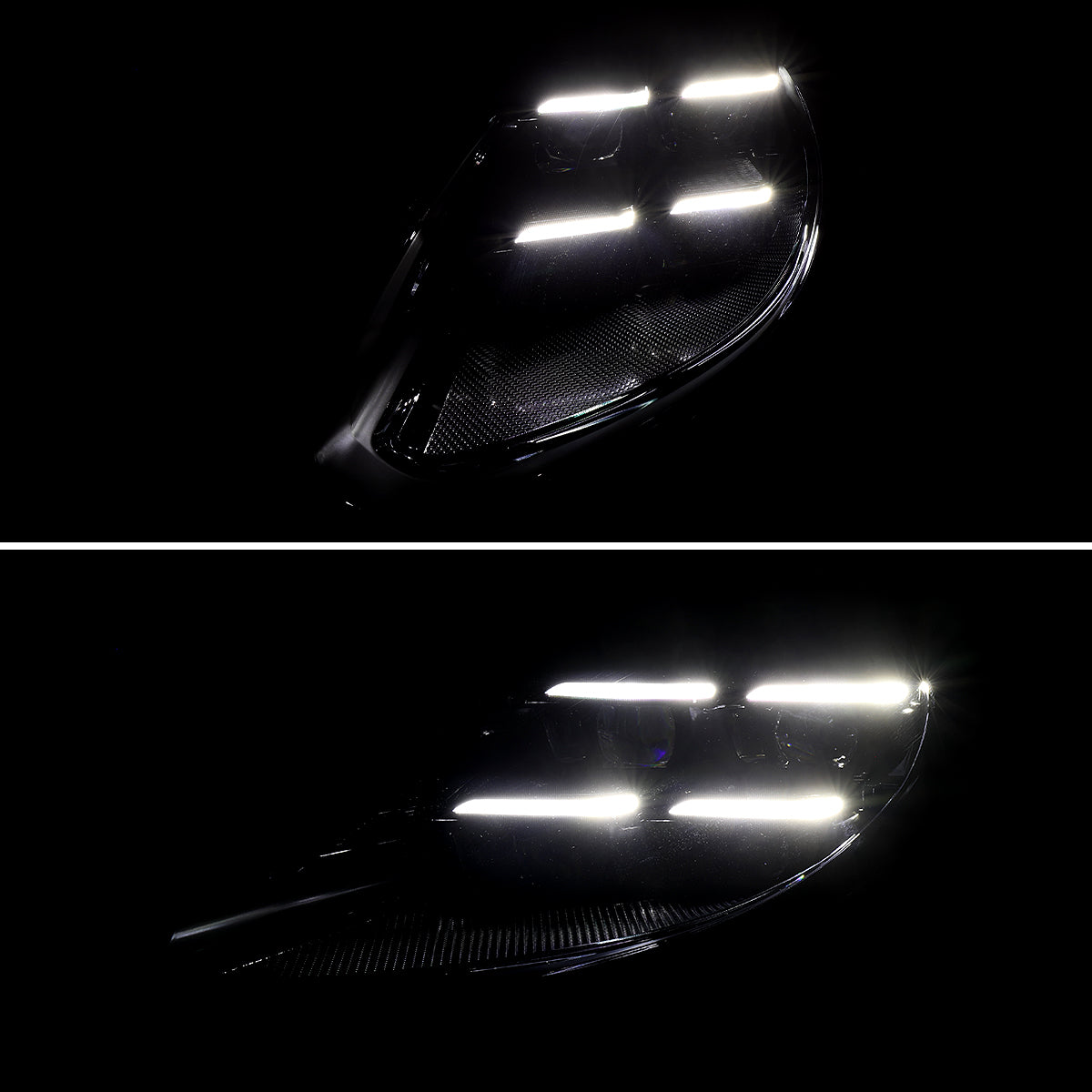Spec-D 14-16 Porsche Panamera 970 Matrix Style Headlights non HID Blk