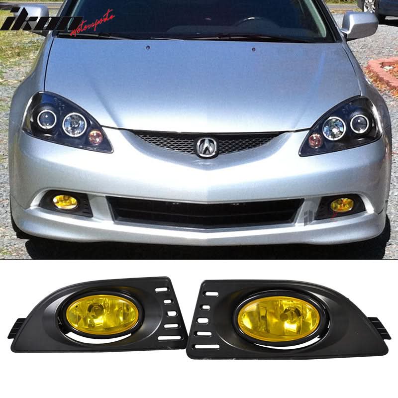 2005-2007Â Acura RSX Yellow Lens Bumper Fog Lights Lamps RH LH Driving