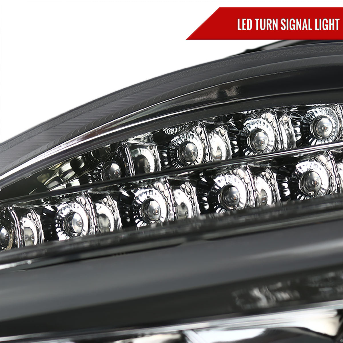 Spec-D 01-07 Mercedes C-Class W203 Projector Headlights LED Bar.