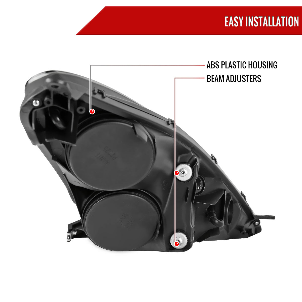 Spec-D 00-05 Toyota Celica Projector Headlights Matte Black/Clear