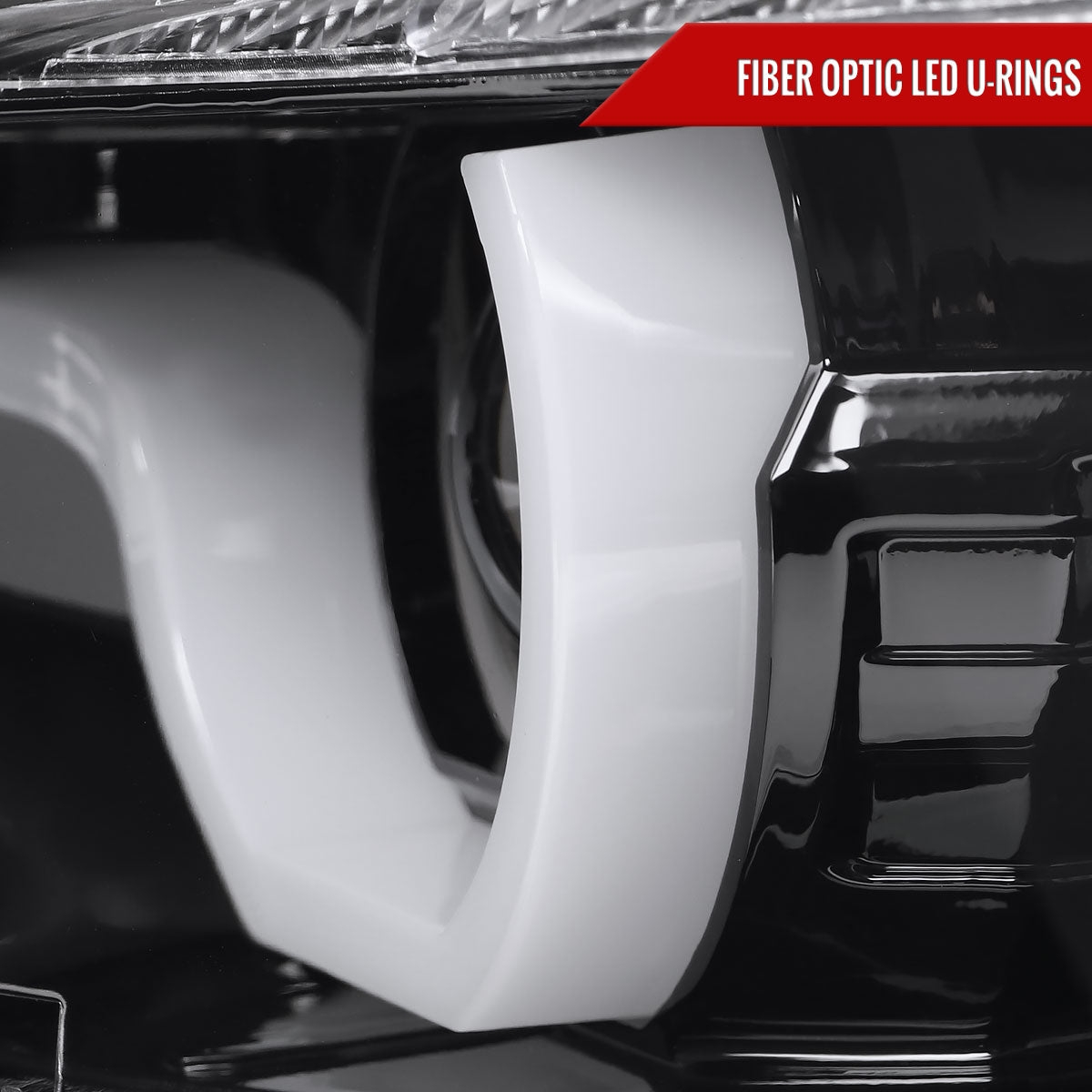 Spec-D 12-15 F30 3-Series 4DR Dual U-Bar Projector Headlights Black