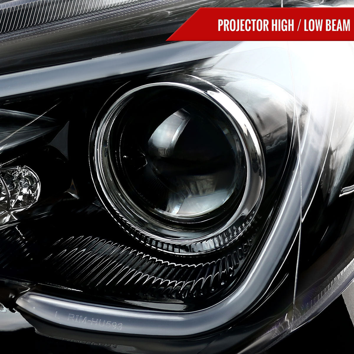Spec-D 12-17 Scion FRS/ 86 LED Bar Projector Headlights Black