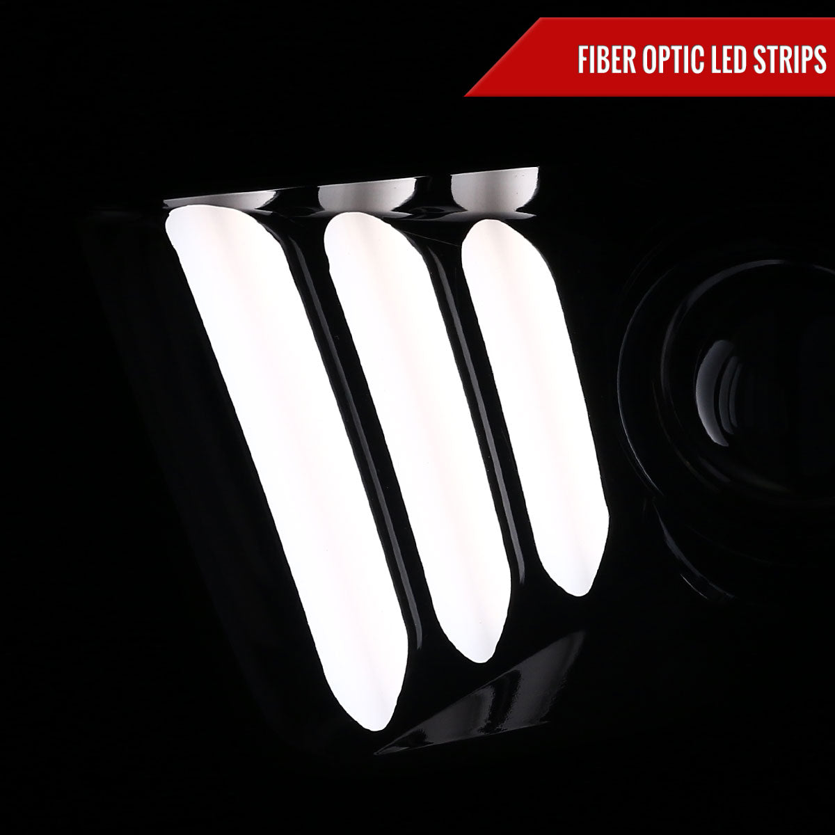 Spec-D 05-09 Ford Mustang LED Bar Projector Headlights Chrome/Smoked