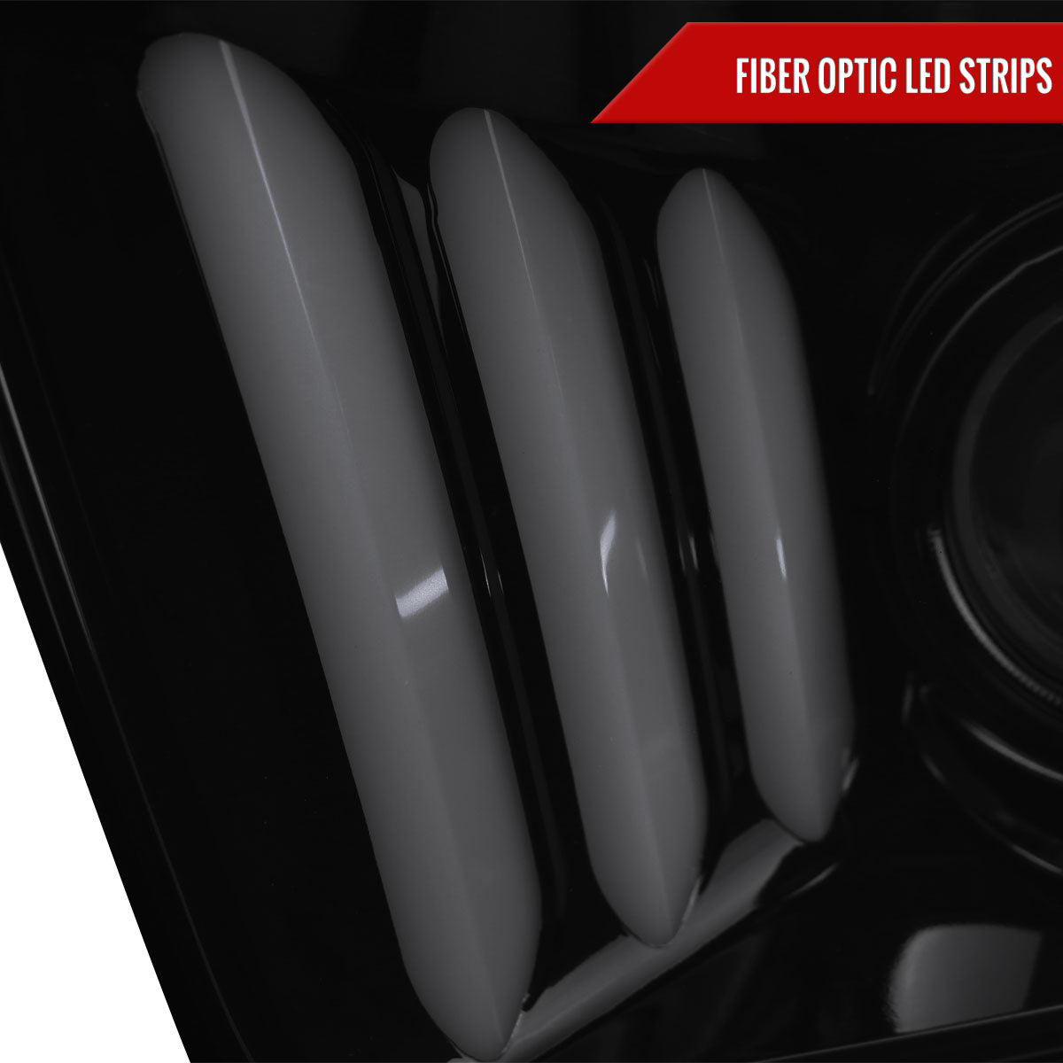 Spec-D 05-09 Ford Mustang LED Bar Projector Headlights Chrome/Smoked