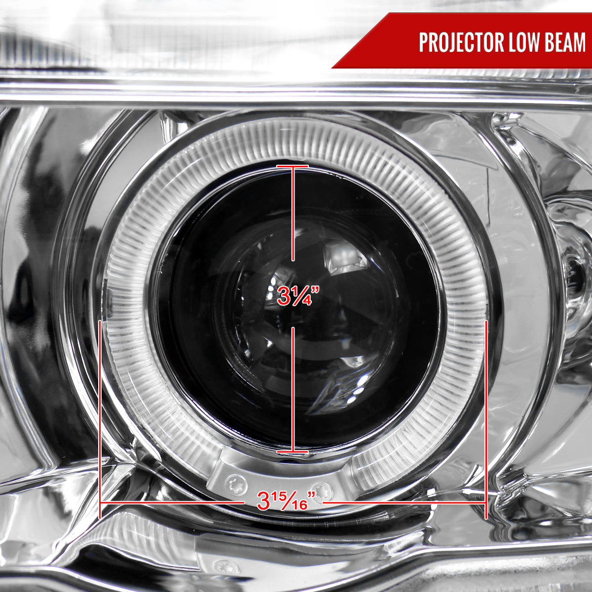 Spec-D 01-03 BMW E53 X5 Dual Halo Projector Headlights Chrome