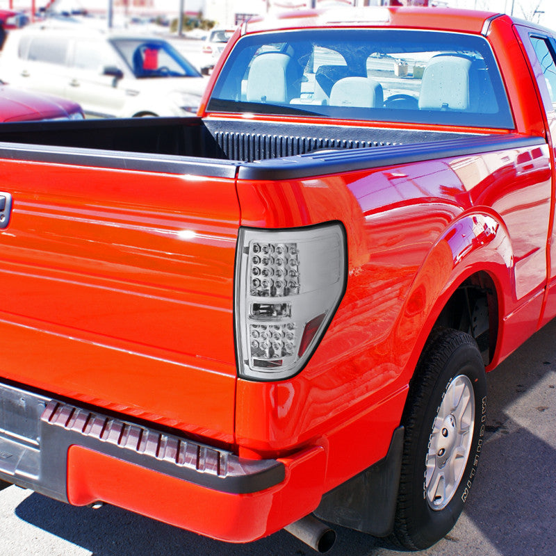 Spec-D 09-14 Ford F-150 LED Tail Lights Chrome/Clear