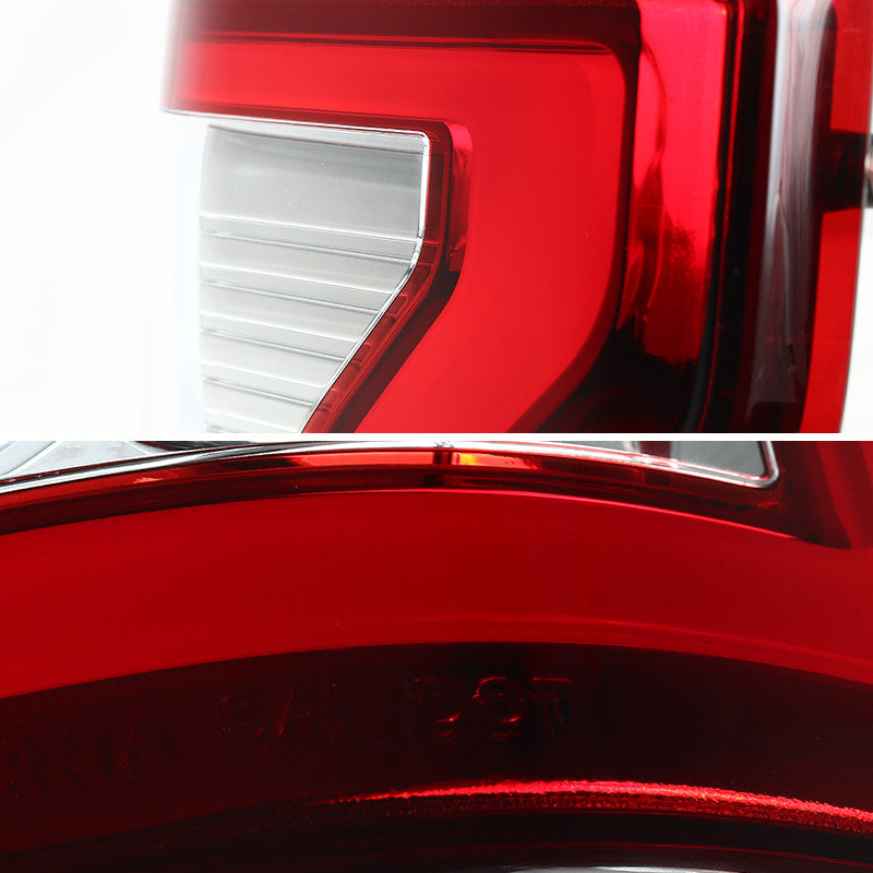 Spec-D 15-17 Ford F150 LED Tail Lights Red