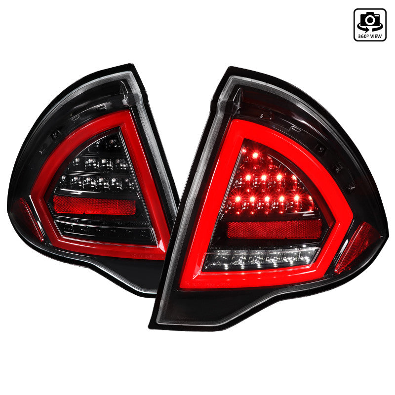 Spec-D 10-12 Ford Fusion Tail Lights LED Jet Black/Clear
