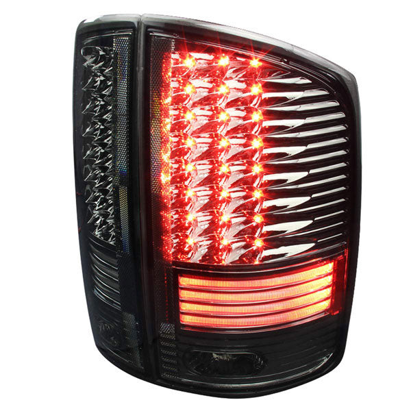 Spec-D 02-06 Dodge Ram 1500 2500 3500 Tail Lights LED V2 Smoked