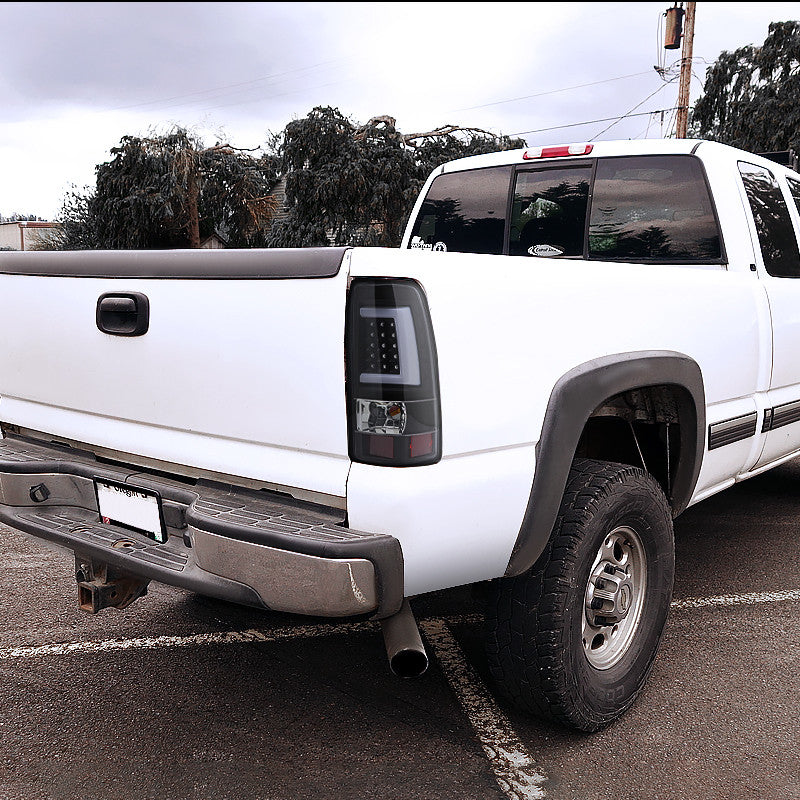 Spec-D 99-02 Silverado 99-06 GMC Sierra Tail Lights G2 LED Black/Clear