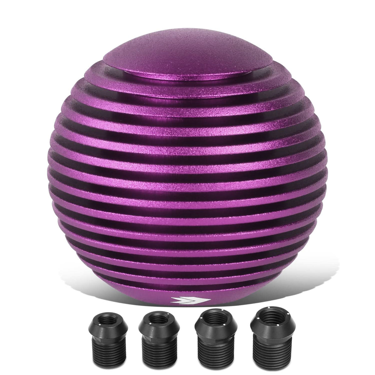 Heatsink Style Ball Shift Knob - 50MM Purple Polyurethane