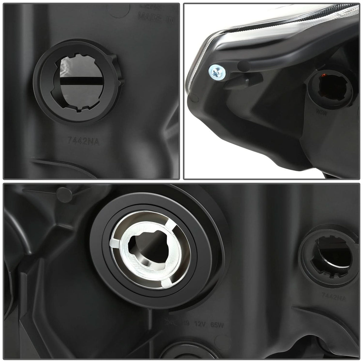 2016-2023 Toyota Tacoma OE Style LED DRL Headlights - Black Housing