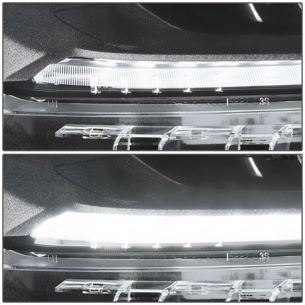 2018 Chevrolet Traverse OE Style Black Housing Clear Headlights