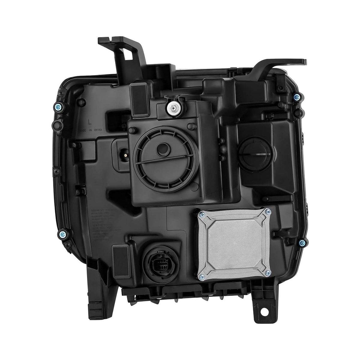 16-19 GMC Sierra 1500 OE Style HID DRL Headlights Black Housing