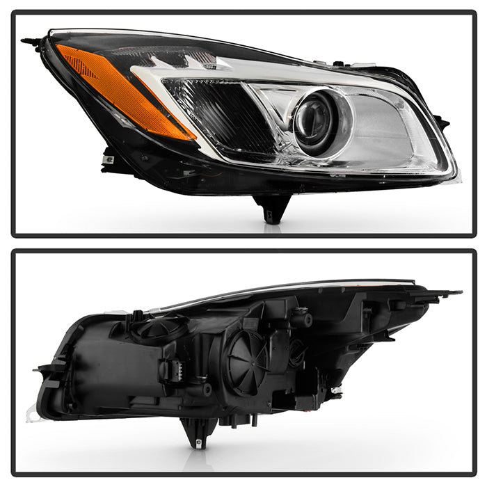 SPYDER Xtune Buick Regal 11-13 HID w/LED DRL Clear Ring Projector Headlights (PRO-JH-BREG11CR-HID-OE-R) 9952807