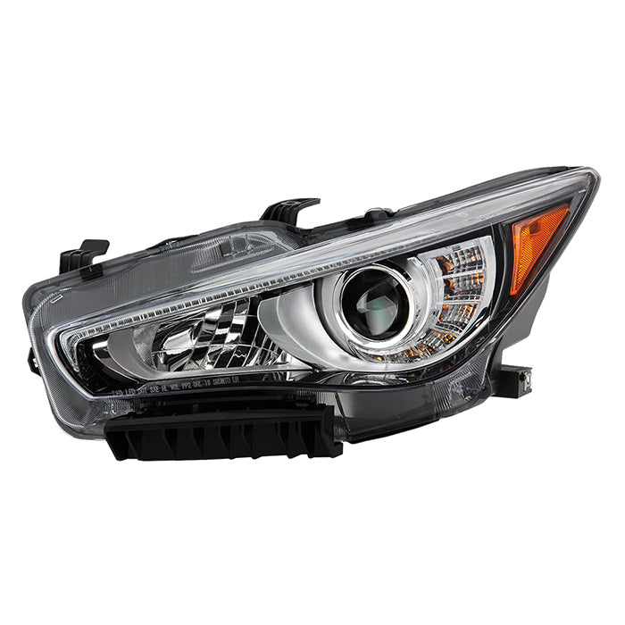 SPYDER 14-17 Infiniti Q50 HID (w/o Adaptive) Projector Headlights - OE Left 9946288