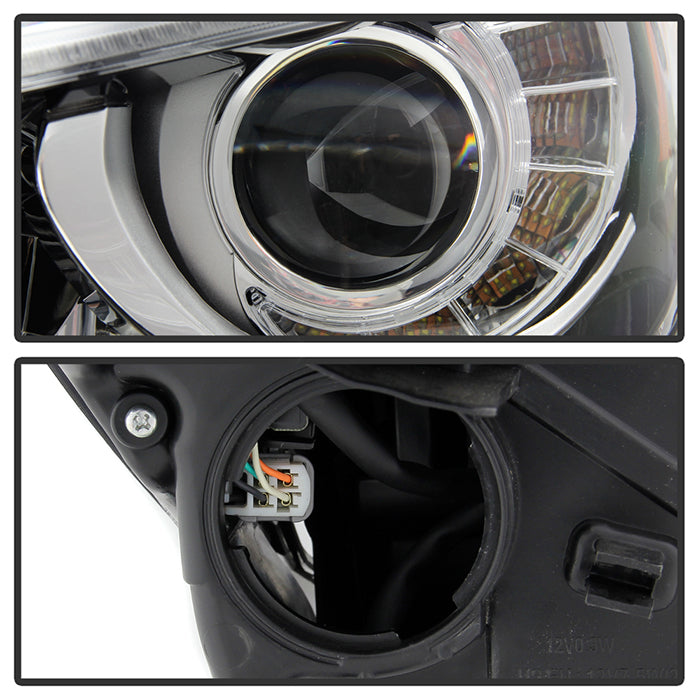 SPYDER 14-17 Infiniti Q50 HID (w/o Adaptive) Projector Headlights - OE Left 9946288
