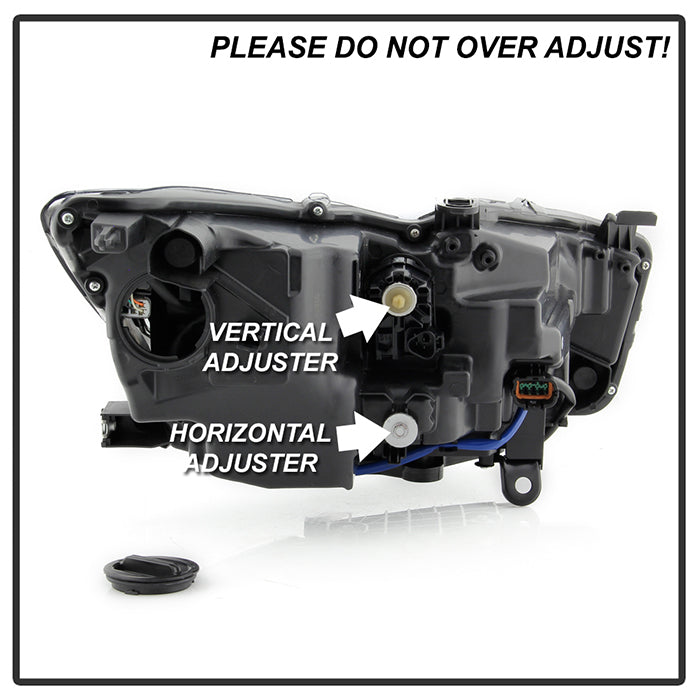 SPYDER 14-17 Infiniti Q50 HID (w/o Adaptive) Projector Headlights - OE Left 9946288