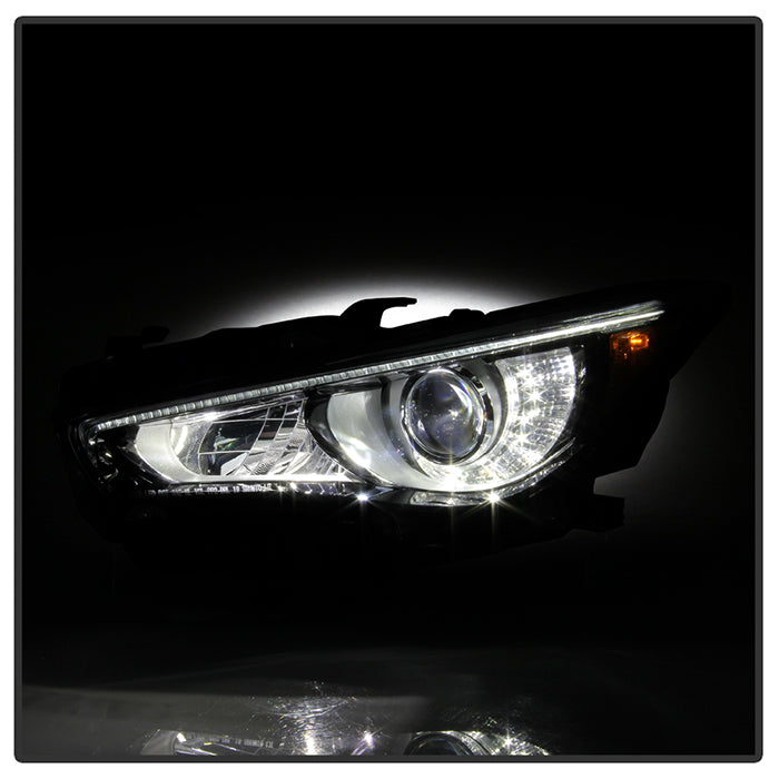 SPYDER 14-17 Infiniti Q50 HID (w/o Adaptive) Projector Headlights - OE Left 9946288