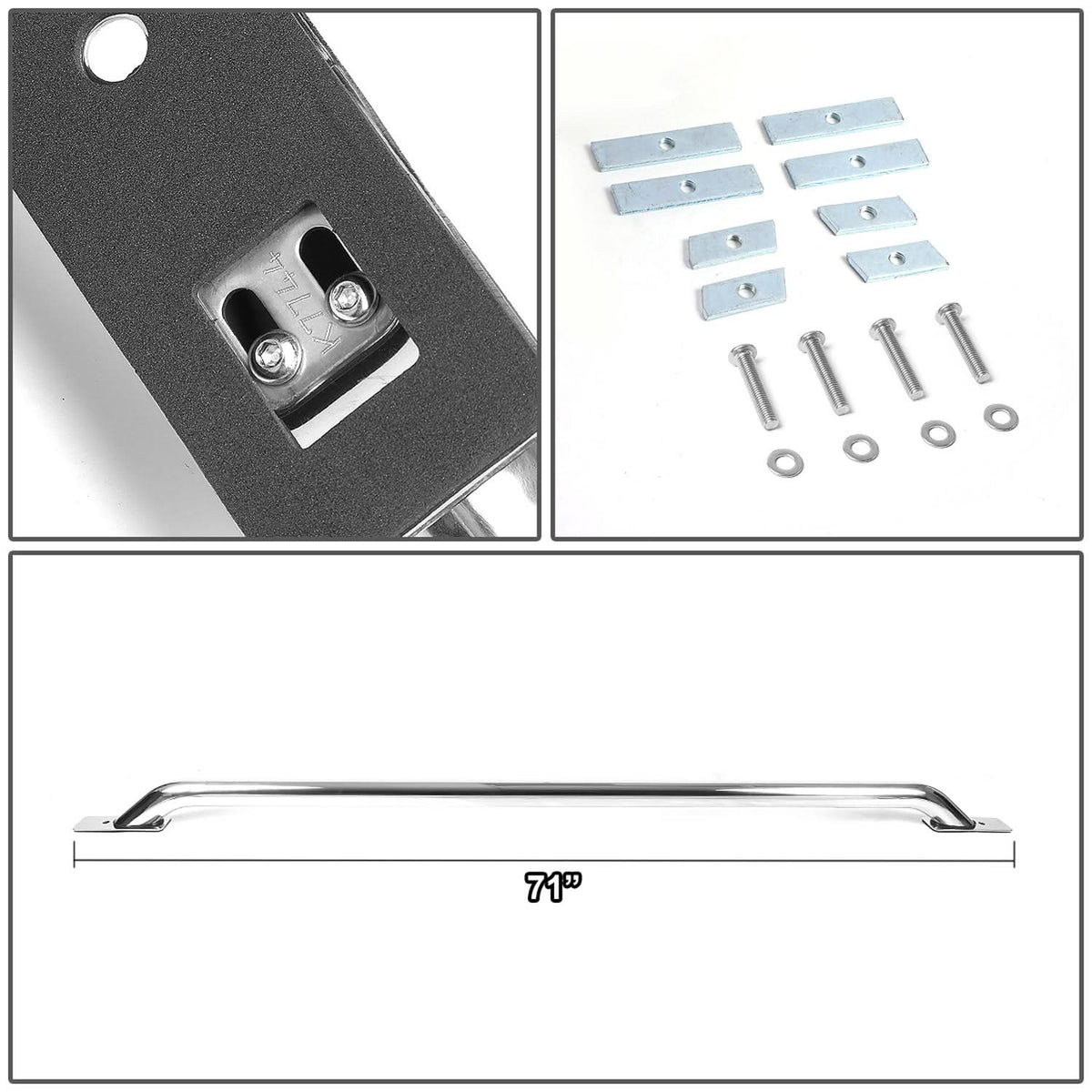 99-17 Chevy Silverado / GMC Sierra / Dodge Ram 6.5ft Bed Rails Chrome