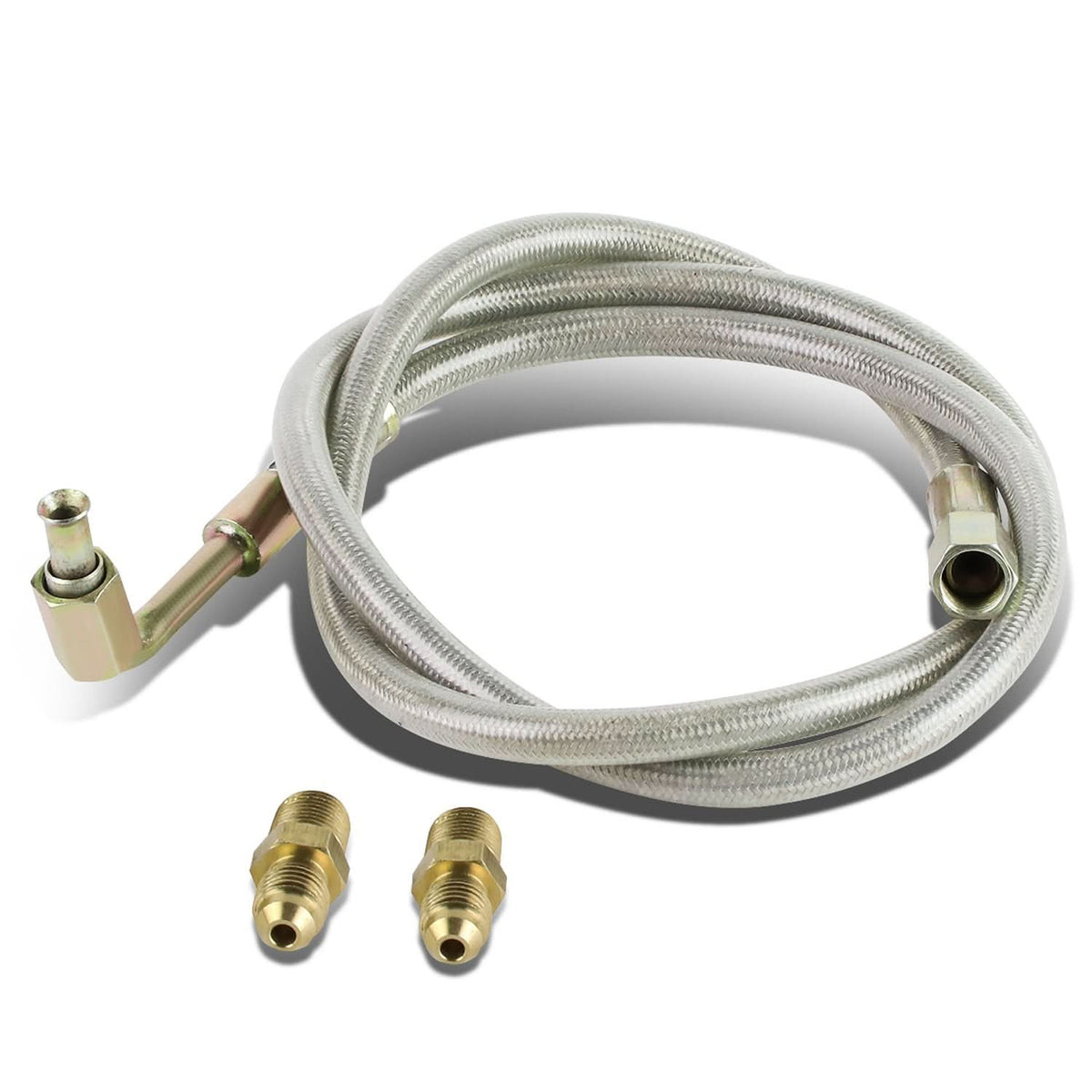 4AN Oil Feed Line - 90 Degree Fittings Both Ends