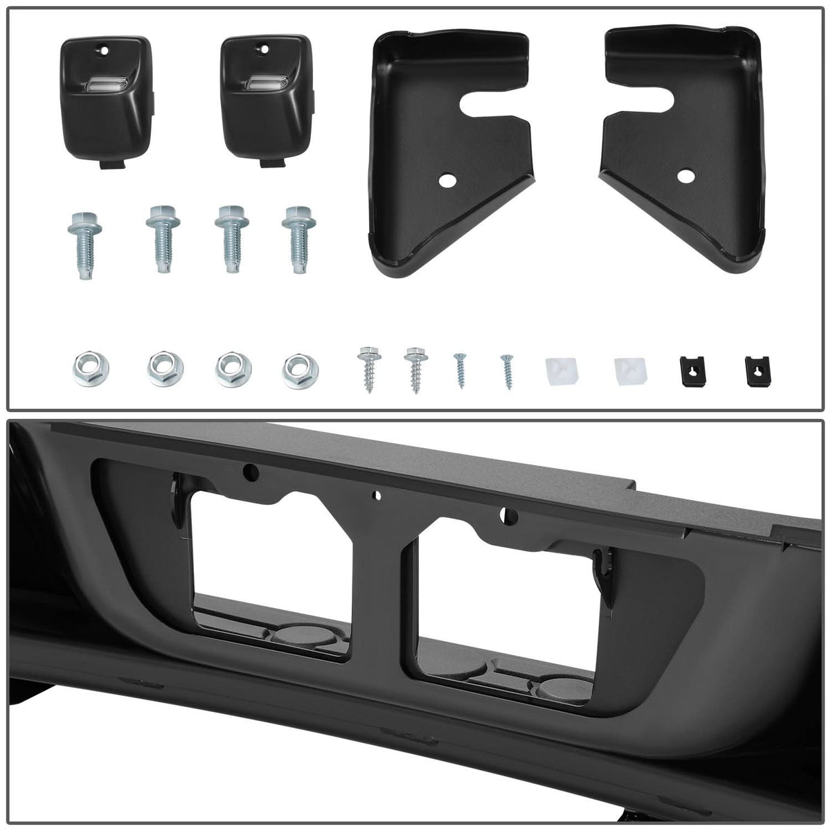 2007-2013 Toyota Tundra Rock Warrior Style Rear Bumper - Black