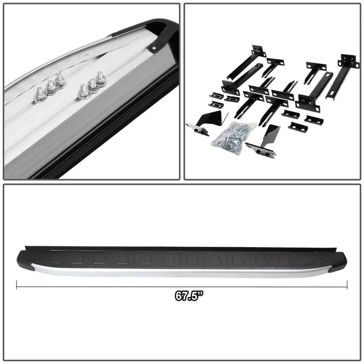 13-16 Mitsubishi Outlander Sport Running Boards - Aluminum