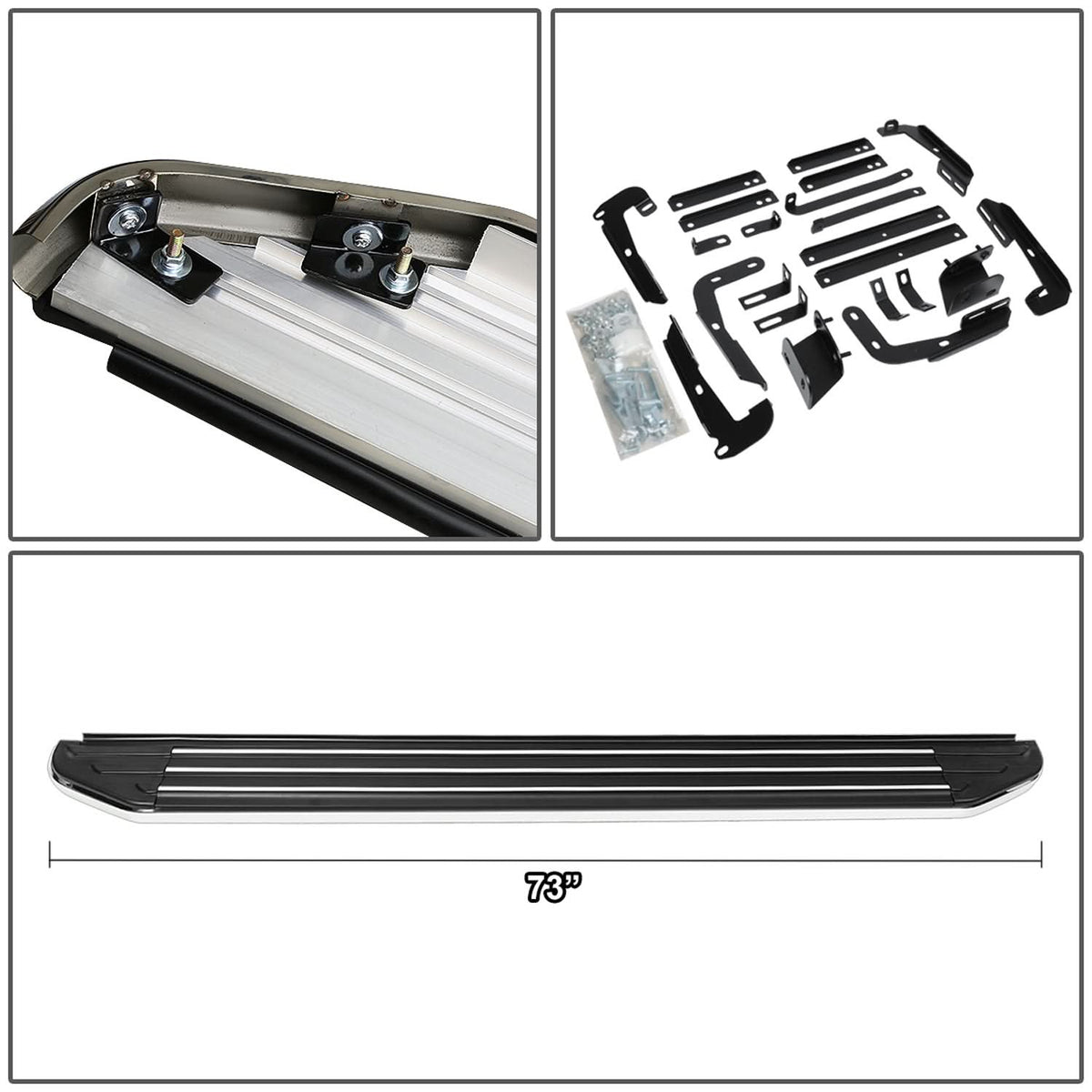14-15 Nissan Pathfinder / 13-19 Infiniti QX60 5.5" Running Boards Aluminum