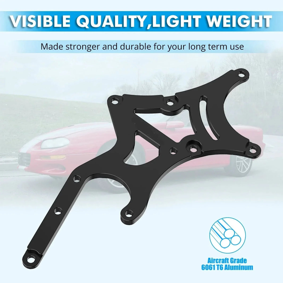 Driver-Side LS Truck Alternator & Power Steering Relocation Bracket Kit (1999–2014)