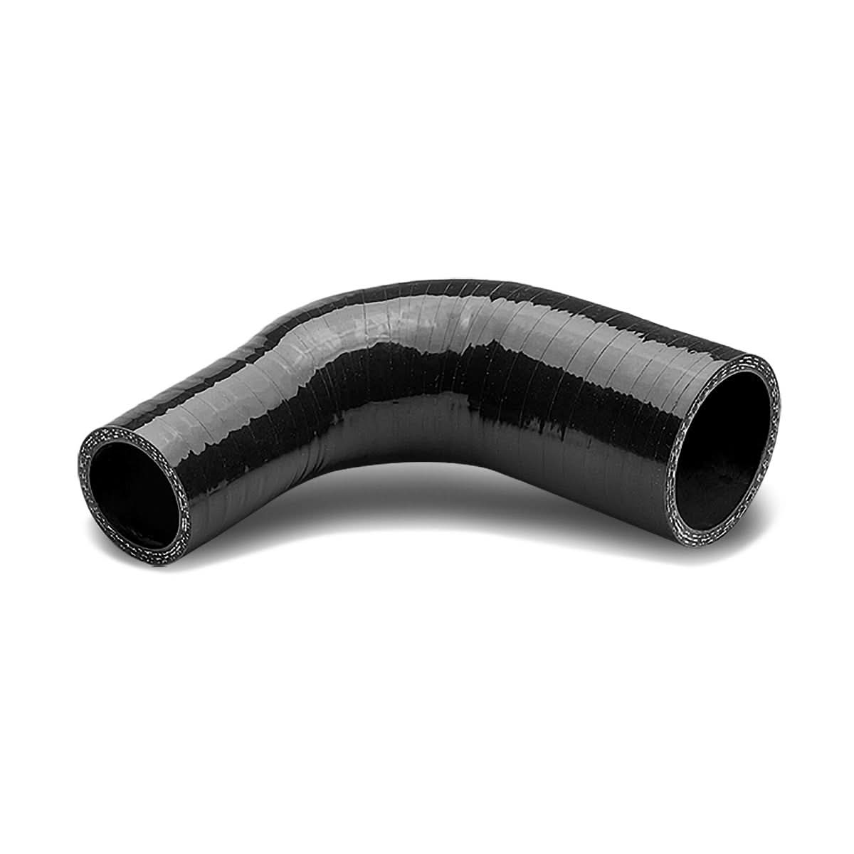 1.25" to 1.75" 90 Degree Silicone Reducer Hose 3-Ply Black