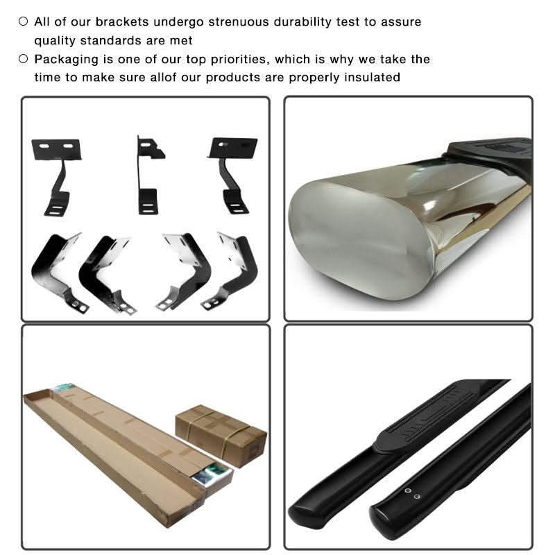 2009-2014 Ford F150 Extended Cab 5'' Running Boards Stainless Steel