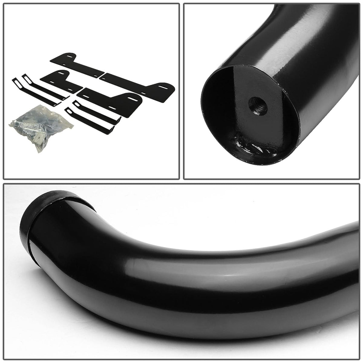 2002-2008 Dodge Ram 1500/2500/3500 Quad Cab 3" Round Nerf Bars Black