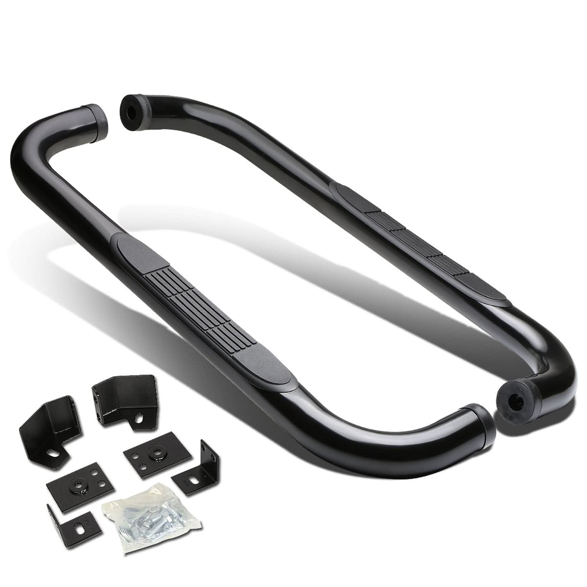 87-06 Jeep Wrangler 3" Round Nerf Bar Step Bar - Black