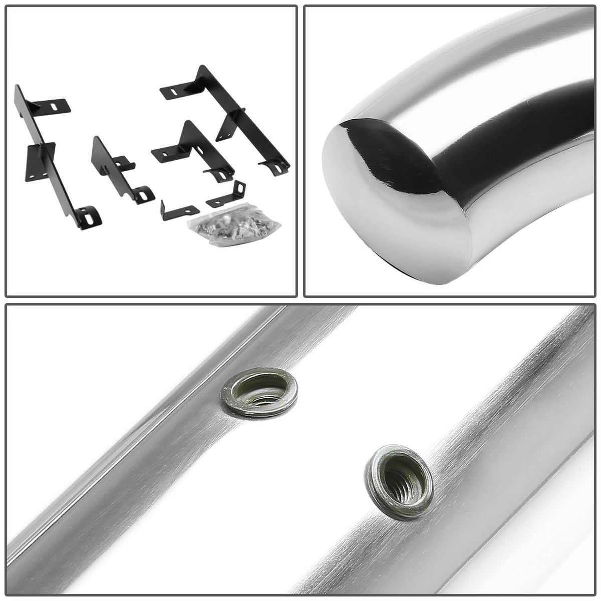 06-12 Toyota RAV4 3 Inch Round Nerf Bars - Silver