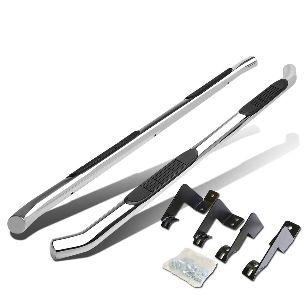 2005-2020 Toyota Tacoma 3" Round Nerf Bars - Chrome
