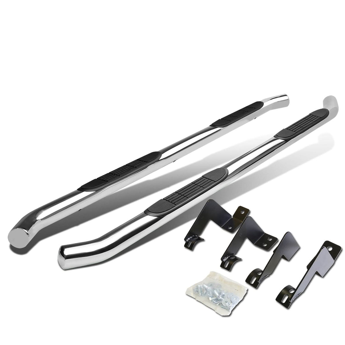 2005-2020 Toyota Tacoma 3" Round Nerf Bars - Chrome