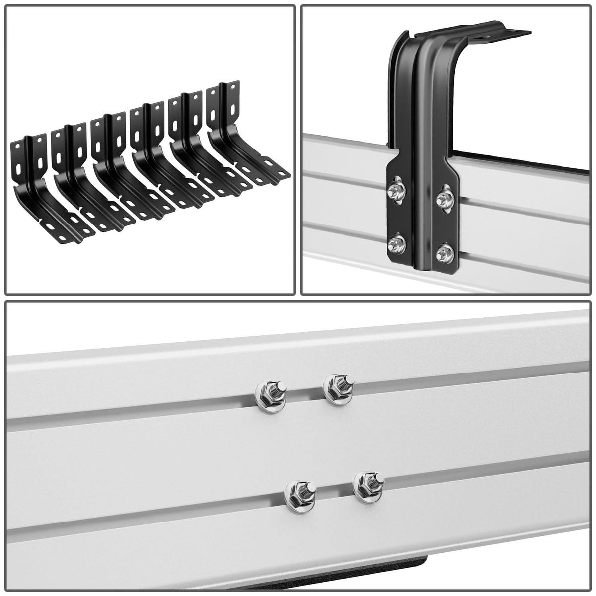 99-16 Ford F-250 F-350 F-450 F-550 Super Duty 6" Flat Board Nerf Bars Chrome