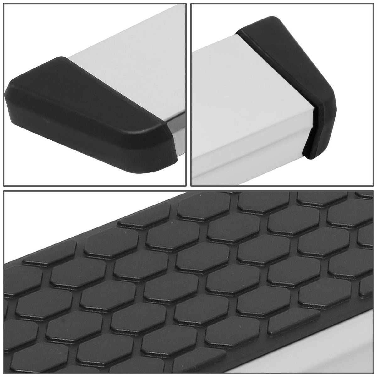 2004-2014 Ford F-150 Crew Cab 5.5" Nerf Bars w/ Honeycomb Step Pads