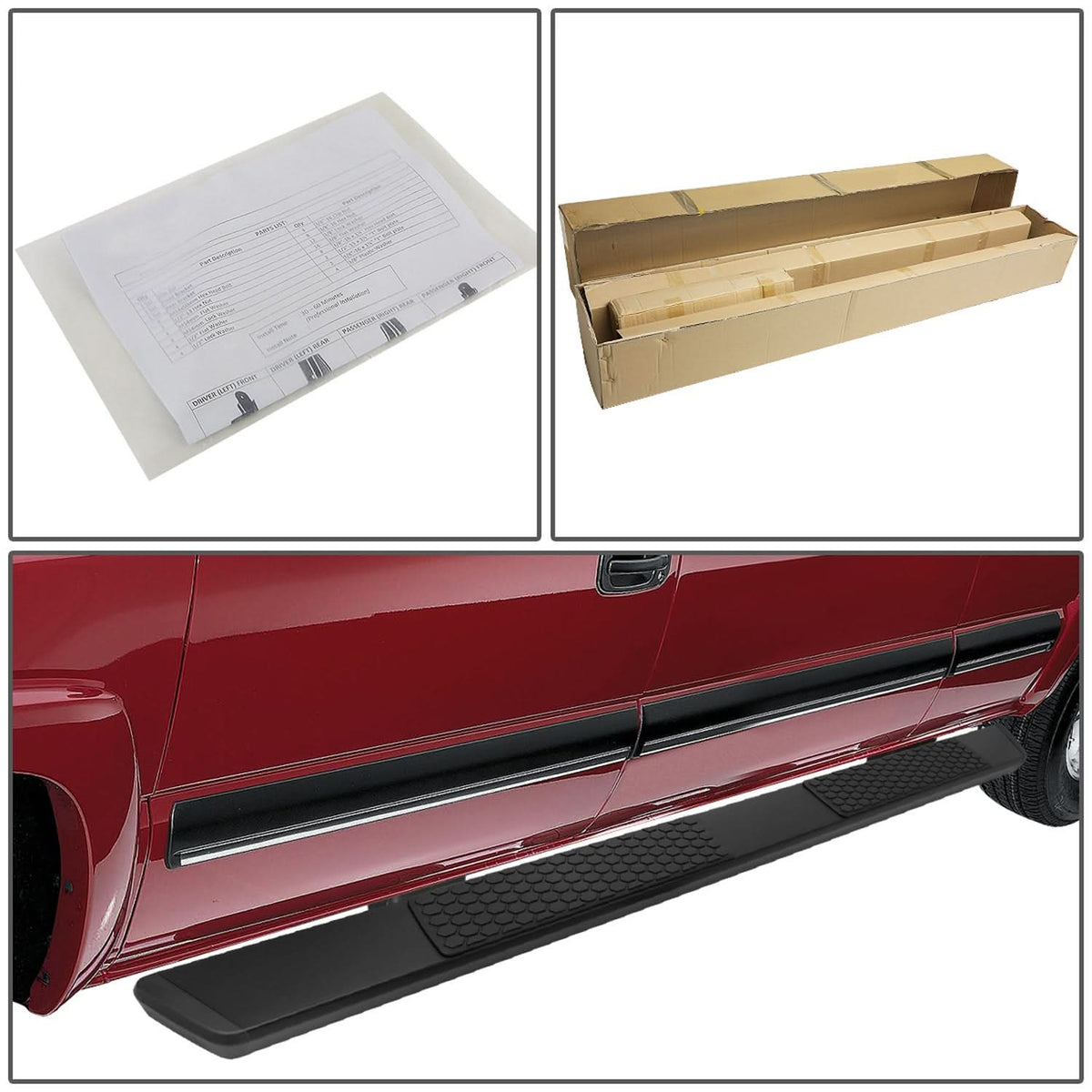 09-20 Dodge Ram 5.5" Honeycomb Step Nerf Bars - Extended Cab Black