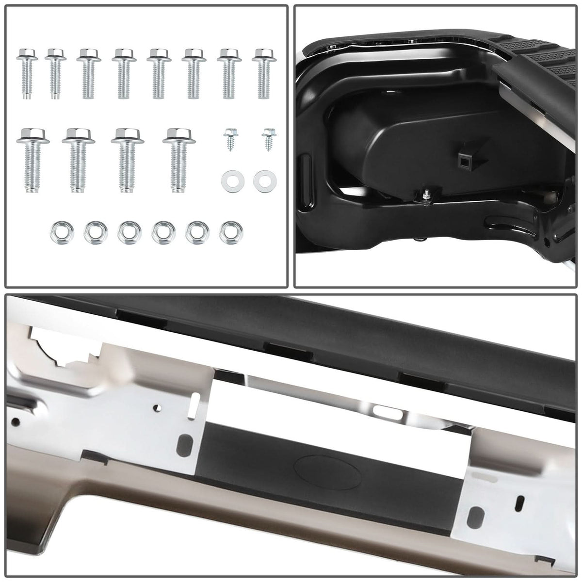 2019-2023 Chevrolet Silverado GMC Sierra Corner Step Rear Bumper Chrome