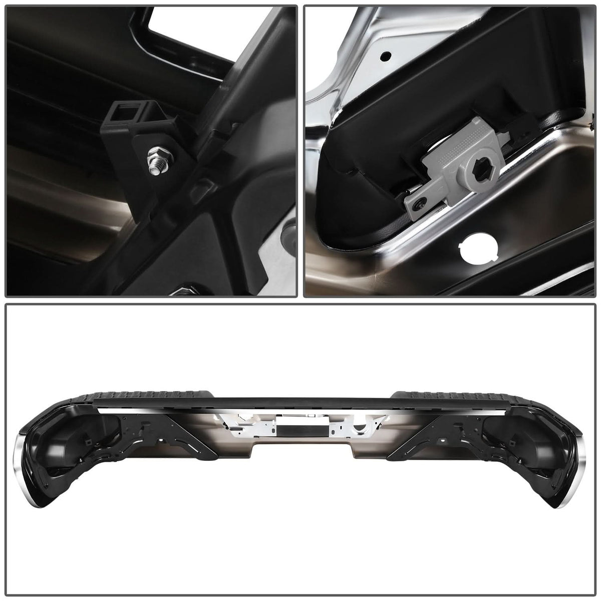 2019-2023 Chevrolet Silverado GMC Sierra Corner Step Rear Bumper Chrome