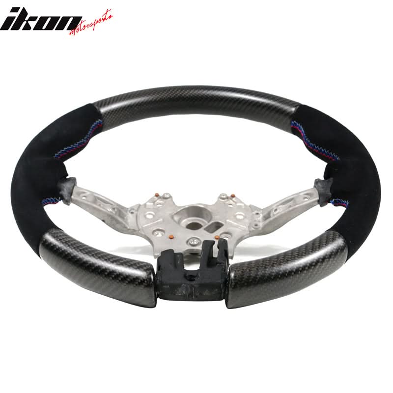 2015-2021Â BMW F80 F82 M Stitch Matte CF Steering Wheel Synthetic Suede