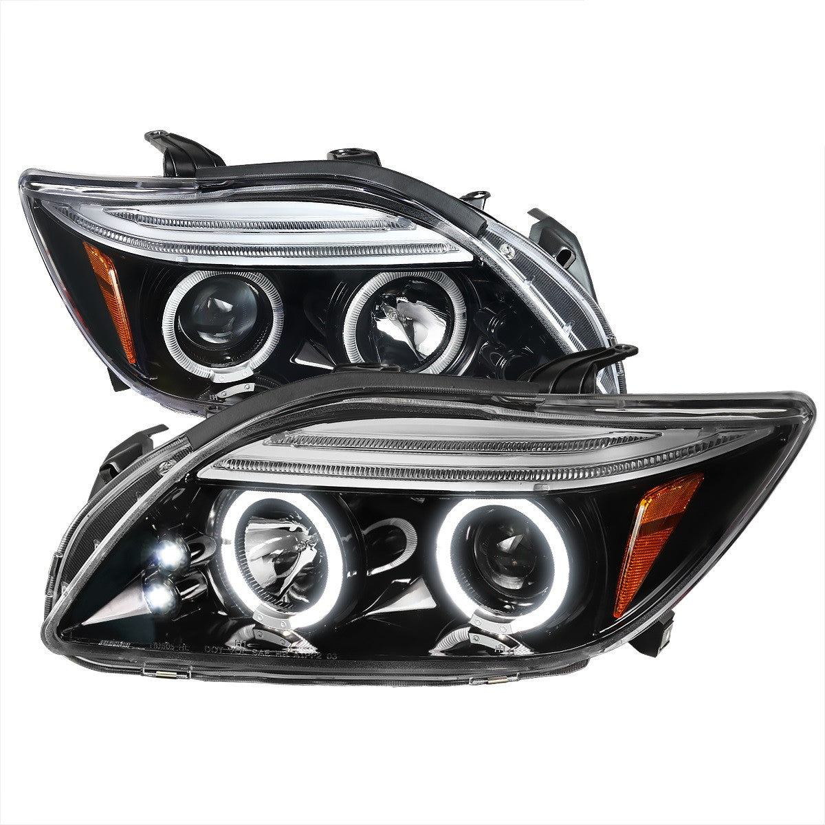 Spec-D 05-10 Scion Tc Dual Halo Projector Headlights Black