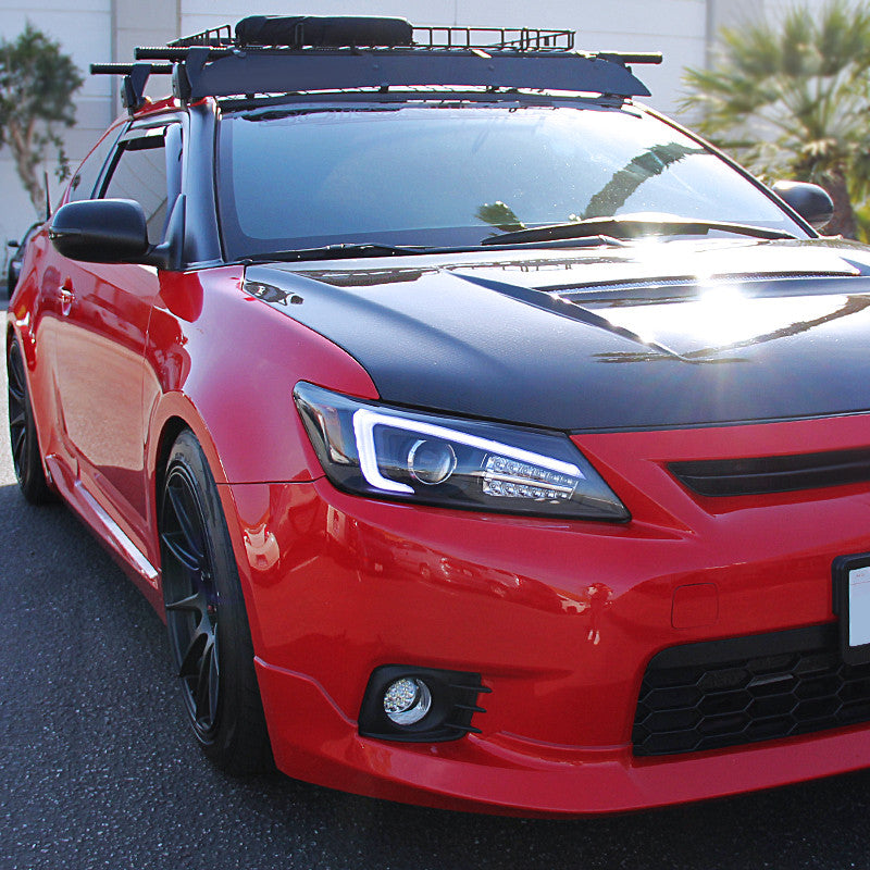 Spec-D 11-13 Scion Tc Projector Headlights LED Signals Black