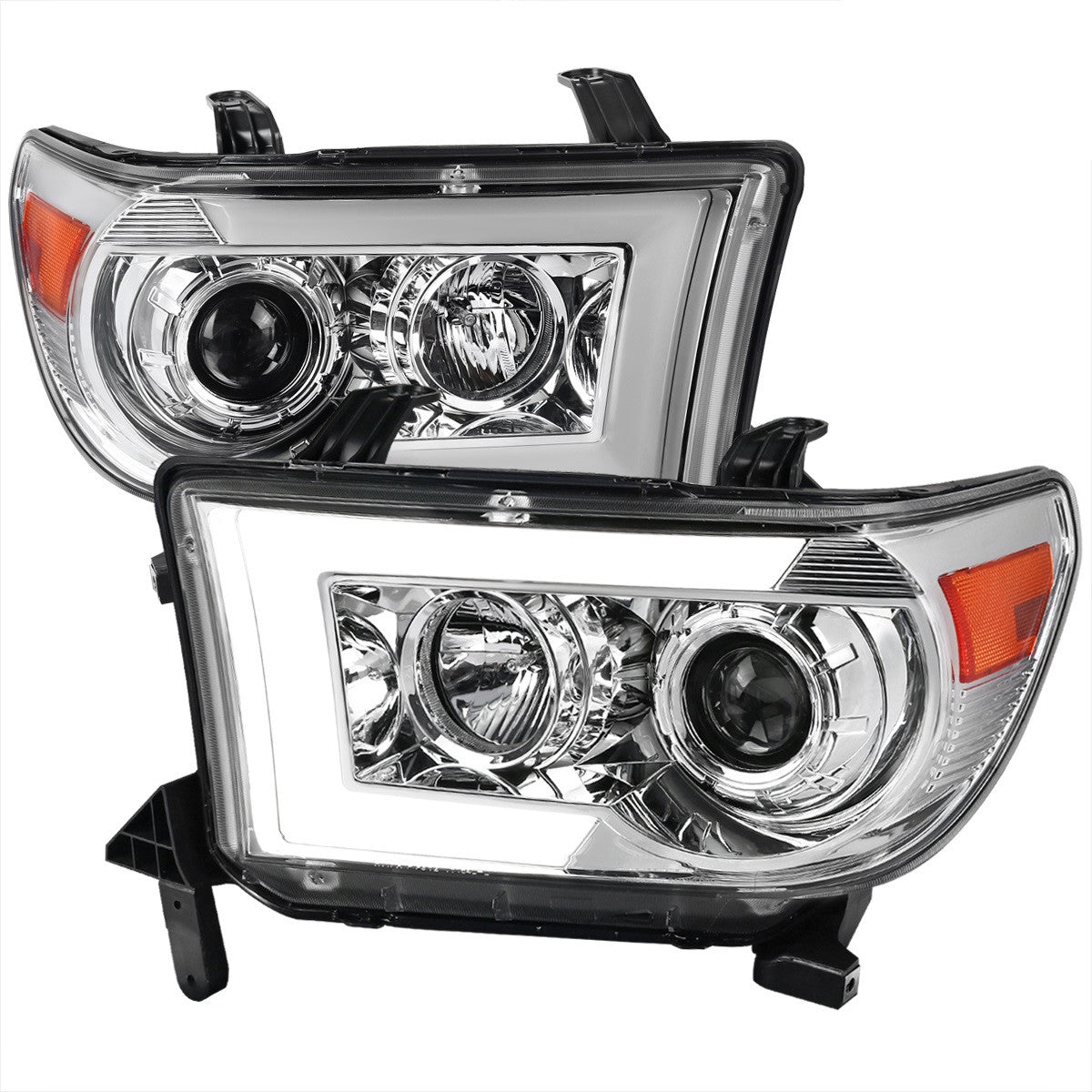 Spec-D 07-13 Tundra 08-17 Sequoia Sequential Headlights Chrome