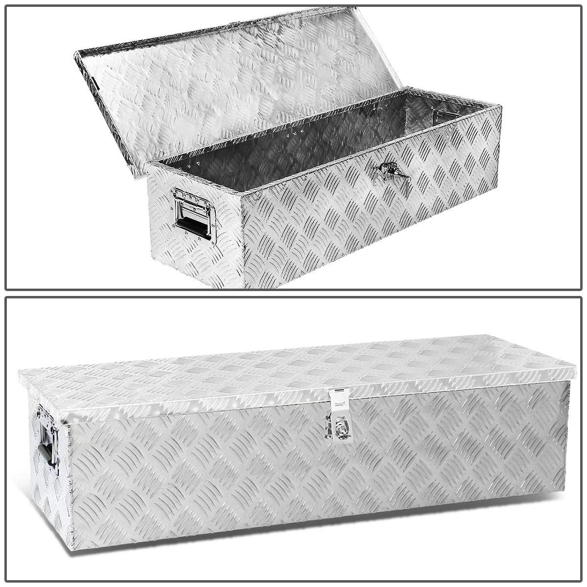 Universal Truck Trailer Tool Box w/ Lock & Key Aluminum 39x13x10