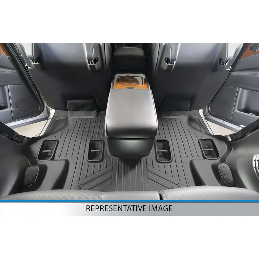 SMARTLINER Custom Fit Floor Liners For 2015-2020 Cadillac Escalade ESV with 2nd Row Bench Seat