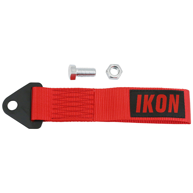 Universal Red Tow Strap Heavy Duty Decorative Belt With IKON Logo